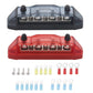 Recoil BBS43-P Bus Bar 4 x M5 Studs 3 Screw Terminals Power Distribution Block Busbar with Ring Terminals