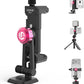 ULANZI MA51 Metal Phone Tripod Mount, Phone Clamp with Arca UKA Base, Cold Shoe, Arri Locating Holes, 360° Swivel 180° Tilt, Cell Phone Holder Compatible with iPhone 17 16 15 14 Samsung Cell Phone