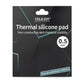 Thermal Pad 14.8 W/mK, 120x120x0.5mm, Non Conductive Heat Resistance High Temperature Resistance, Silicone Thermal Pads for Laptop Heatsink GPU CPU LED Cooler (0.5mm)