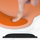 ITNRSIIET Ergonomic Mouse Pad with Comfort Gel Wrist Rest, Non-Slip PU Base, Smooth Textured Surface, Reduces Hand Fatigue & Wrist Pain, 8.7 x 7.2 Inch for Office Gaming Home, Peach Gradient