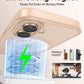MAGIC JOHN 360° Rotatable Magnetic Invisible Stand for iPhone 16 Case [Camera Control Button] [Compatible with MagSafe] 16FT Shockof for iPhone 16 Case with Kickstand, Rose Gold