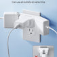 TROND Multi Plug Outlet Extender 2 Pack - Electrical Wall Splitter, 3 Way Angled Wall Outlet Adapter, Cruise Essentials, Small Multiple Plug Expander for Cruise Ship Home Office Dorm Room, White