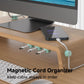Magnetic Cable Clips, Adjustable Cord Holder Management, Adhesive Wire Keeper Organizer for Home Office Desk Phone PC Car Wall Desktop Nightstand Appliance (9-PCS Cyan)