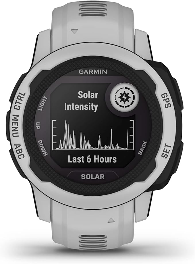 Garmin Instinct 2 Solar, GPS Outdoor Watch, Solar Charging Capabilities, Multi-GNSS Support, Tracbak Routing, Mist Gray (Renewed)