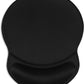 ITNRSIIET Ergonomic Mouse Pad with Gel Wrist Rest Support Gaming Small Wrist Rest Smooth Surface Non-Slip PU Base Comfortable Office Supplies Pain Relief, 8.7 x 7.2 inches, Black
