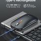 ProtoArc Foldable Keyboard and Mouse, XKM01 True Full-Size Folding Wireless Keyboard Mouse Combo for Business Travel, a Portable Office Suite On-the-Go, Compatible with Laptop iPad Tablet - Black Gray