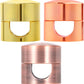 3 Sets Charger Holders for Cords, Adjustable Cable Anchor Holders, Adhesive Metal Cord Clips, Cable Management Wire Organizers for Desk, Office, Nightstand - Gold, Red Bronze, Rose Gold
