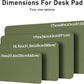 Aothia Leather Desk Pad Protector, Mouse Pad, Office Desk Mat, Non-Slip PU Leather Desk Blotter, Laptop Desk Pad, Waterproof Desk Writing Pad for Office and Home (48"x17", Olive Green)
