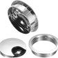 uxcell Cable Hole Cover, 2.1Inch/53mm Zinc Alloy Desk Wire Cord Cable Grommets Hole Cover for Office PC Desk Cable Cord Organizer, 4 Pcs Bright Silver
