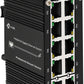 Mini Industrial Switch 10 Ports Gigabit Switch Hardened 10 Port RJ45 10/100/1000Mbps Ethernet Switch Din Rail Mount Outdoor Ethernet Switch, Unmanaged Network Switch (-40 to 176°F) with 12-48V DC