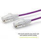 TRUECABLE Cat6 Component Rated Patch Cable, Unshielded (U/UTP), 2ft, Purple, 28AWG Solid Copper, Snagless 10G High-Speed Ethernet Cable, PoE++ 4PPoE 100W, UL Listed, RoHS-3, 1 Pack