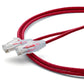TRUECABLE Cat6 Component Rated Patch Cable, Unshielded (U/UTP), 7ft, Red, 28AWG Solid Copper, Snagless 10G High-Speed Ethernet Cable, PoE++ 4PPoE 100W, UL Listed, RoHS-3, 1 Pack