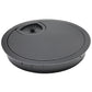 Desk Grommet 2-3/8" (60 mm), Desk Cord Hole Cover, Cable Grommet Metal Zinc Alloy Materilal, Desk Hole Grommet for Office and Home Table Cable, Detachable Cable Cord Organizer (Flat Black 1 Pcs)