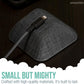 Smartish® Magnetic Cord Holder - Cable Wrangler Organizer with Magnet Clips for Charger Management on Desktop, Nightstand, or Side Table for All Cables, USB-C, Lightning Cables - No 2 Pencil Gray