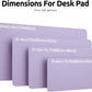 YSAGi Leather Desk Protector, Office Mat, Large Mouse Mat, Non-Slip PU Leather Blotter, Laptop Desk Pad, Waterproof Writing Pad for Office and Home (Light Purple, 47.2" x 23.6")