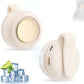 Small Clip Fan, Personal Waist Fans,Portable Silent Mini Bladeless Fan Clip On for Shirt,Hands-Free Personal Clip Fans 3 Speeds,Clips on Waist Neck Fanes for Outdoor,Camping,Travel,Office (White)