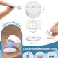 Maveek Magnetic Cable Clips White, Cord Organizer Magnet Silicone Cord Management Charging Cable Holder for Metal Desk, File Cabinet, Home and Office, with Extra Adhesive Plates (5 Piece, Large Size)