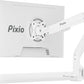 Pixio PS1S Wave White Single Monitor Arm Stand Desk Mount - Fits up to 32 inches Monitors and up to 19.8lbs. VESA Compatibility and Integrated Cable Management
