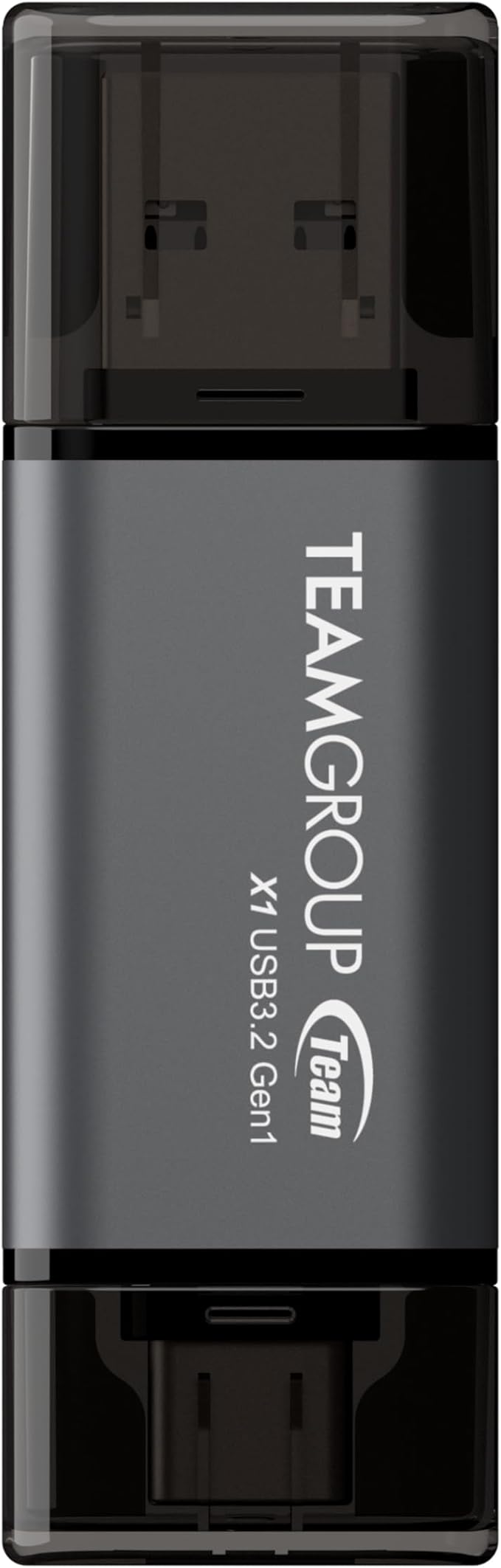 TEAMGROUP X1 64GB USB 100MB/s 3.2 Gen 1 Type A & Type C (3.1/3.0) OTG Dual Interface USB Flash Drive Data Storage Memory Stick Compatible with Smartphone/Tablet/Laptop/PC/MacBook TX1364GC01