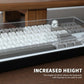 Acrylic Keyboard Dust Cover,87 Keys Transparent Mechanical Keyboard Protective Cover,Compatible with Computer Gaming Keyboards (13.98''x5.08''x0.87'')