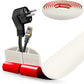 Floor Cord Cover Cable Cavity Self Adhesive Cord Hider Floor 10FT Floor Cable Management Power Cord Protector Floor Electric Cord Covers for Offices, Gym, Exhibitions (Beige, 1.97" x 10')