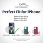 Turtleback Belt Holder for iPhone 16 Pro, 16e, 15 Pro 14 Pro 13 Pro -Small- Fits w/Slim MagSafe Style Cases, Premium Black Leather Vertical Belt Holster Magnetic Closure Leather Wrapped Belt Clip