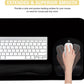 Keyboard Wrist Rest Large Mouse Pad Wrist Support for Computer, 4 in 1 Memory Foam Keyboard Pad Desk Mat Ergonomic Hand Rest Wrist Cushion for Home Office Gaming-Black