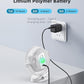 usb Personal Clip on Fan 2400mAh Battery Operated 6in, Type C, 3 Speed, 720 adjustment, Small Portable Fan for Table, Bedroom, Desk, dormitory, Camping, Stroller, Golf Cart