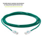 TRUECABLE Cat6 Component Rated Patch Cable, Unshielded (U/UTP), 14ft, Green, 28AWG Solid Copper, Snagless 10G High-Speed Ethernet Cable, PoE++ 4PPoE 100W, UL Listed, RoHS-3, 5 Pack