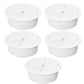 5 Pcs Desk Grommet 2-1/16" / 53 mm, Desk Hole Cover for Cables White, Cable Grommet ABS Plastic, Desk Hole Grommet for Home & Office Pc, Detachable Cable Cord Organizer