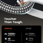 VANAUX 90-Degree Optical Audio Cable 10FT,Premium Fiber Optic Toslink Cable(24K Gold-Plated Connectors,Aluminum Alloy Shell,Braided Jacket)Ideal for Tight Spaces,Home Theater,Soundbars,Gaming Consoles