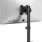 WALI Single Monitor Stand for 13-32 Inch Computer Screens, Freestanding Single Monitors Arm Desk Mount, Universal VESA Monitor Mount 75x75/100x100mm, Adjustable Height and Angle, (MF001), Black