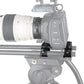 NICEYRIG Tripod Mounting Plate with 15mm Rod Clamp Railblock for Rod Support/DSLR Rig Cage