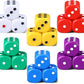 18 Pcs Casino Theme Party Dice Large Opaque Jumbo Acrylic D6 Dice for Casino, Craps, Table Games and Board Games (30 mm,Classic Color)