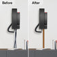 Rubber Bond TV Cord Hider Cable Protector - Strong Self Adhesive Wall Cord Cover Cable Hider - Low Profile Cable Management Wall Cord Concealer Cable Raceway (Brown, 10 Feet)