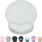 Ergonomic Mouse Pad Wrist Support, Comfortable Mouse Pad Wrist Rest, Relieve Wrist Pain Gel Mouse pad, Non-Slip Rubber Base Mousepad for Laptop, Computer, Prefect for Office(Light Gray