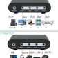4-Way 3.5mm Stereo Audio Switch Input Signal Source Switcher Selector Splitter Box with line Volume Controller (4 in 1 Out / 1 in 4 Out) -MC41