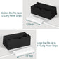 Bamboo Cable Management Box, Large Cord Organizer Box Cable Box to Hide Wires & Power Strips for Desktop Storage Cord Holder for Office Home,No Assembley Required (All Black, 2 Packs(M+L))