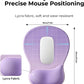 EooCoo Ergonomic Mouse Pad with Gel Wrist Rest Support Middle Concave Design, Relieve Wrist Pain Mousepad, Non-Slip Base for Laptop, Office Desk Accessories, Carpal Tunnel Syndrome