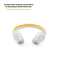 TRUECABLE Cat6 Component Rated Patch Cable, Unshielded (U/UTP), 6in, Yellow, 28AWG Solid Copper, Snagless 10G High-Speed Ethernet Cable, PoE++ 4PPoE 100W, UL Listed, RoHS-3, 1 Pack