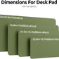 YSAGi Leather Desk Protector, Office Mat, Large Mouse Mat, Non-Slip PU Leather Blotter, Laptop Desk, Waterproof Writing Pad for Office and Home (Green, 47.2" x 23.6")