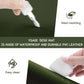 YSAGi Non-Slip Leather Desk Pad, Waterproof Laptop Computer Desk Keyboard Mat, Table Protector Blotter Mat, Large Mouse Pad for Office/Work/Home/Decor(Olive Green, 31.5" x 15.7")