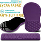 Hokafenle 2 in 1 Ergonomic Mouse Pad Wrist Support & Wrist Rest for Computer Keyboard Set, with Relieve Carpal Tunnel Pain Massage Bulge and Full Memory Gel Design (2In1 Set, Dark Purple)