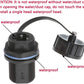 5PCS Panel Mounting Shielded RJ45 Waterproof Cat5/5e/6 8P8C Connector Ethernet LAN Cable Connector Double Head Adapter with Waterproof/Dust Cap