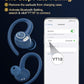 Wireless Earbuds, Bluetooth 5.4 Headphones Sport, Over Ear Buds with ENC Noise Cancelling Mic, 48H, Wireless Earphone with Earhooks, Stereo Deep Bass, IP7 Waterproof Ear Bud for Workout Running, Blue
