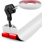 Floor Cord Cover Self Adhesive Cord Hider,10FT Cable Management, Extension Strip Protector for Wires, Prevent Cable Trips for Offices, Gyms, Exhibitions Cavity:0.3"(W) x 0.28"(H) White