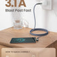 AINOPE Type C Cable [3-Pack, 6.6FT] Right Angle, 3.1A USB Type C Cable Fast Charging, Nylon Braided Type C Charging Cable Fast Charger Compatible with Samsung Galaxy S10 S9 S8 S20 Plus, Note 10 9 8