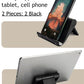 Adjustable Foldable Cell Phone Stand for Desk, Compatible with Most Smartphones and Tablets, Anti-Slip Rubber Base for Stability