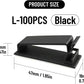 Adhesive Cable Clips Holder, Outdoor Light Clips, Black Cord Wire Clips, Sturdy Nylon Cord Wall Finisher Wire Clamp for Home, Car, Office Desk Wire Management (Black, L-100 PCS)