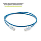 TRUECABLE Cat6 Component Rated Patch Cable, Unshielded (U/UTP), 3ft, Blue, 28AWG Solid Copper, Snagless 10G High-Speed Ethernet Cable, PoE++ 4PPoE 100W, UL Listed, RoHS-3, 1 Pack